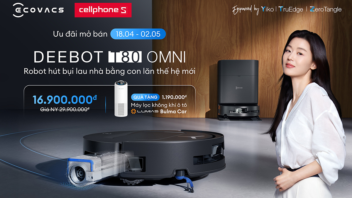 Ecovacs ra mắt Deebot T80 Omni và Tineco S9 Artist Steam với mức giá không thể hấp dẫn hơn