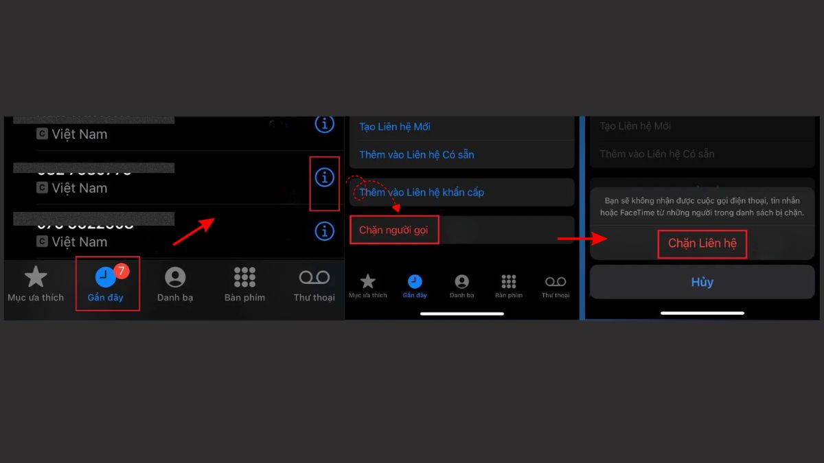 Cách chặn cuộc gọi rác và báo cáo số điện thoại iPhone