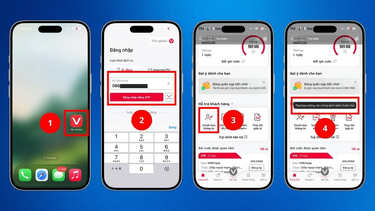 Kiểm tra qua My Viettel