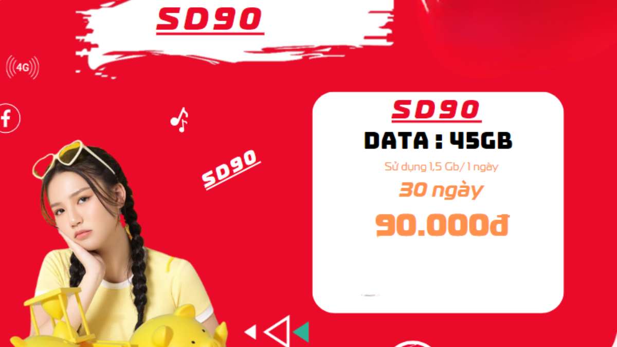 Đăng ký mạng Viettel 30 ngày 90k
