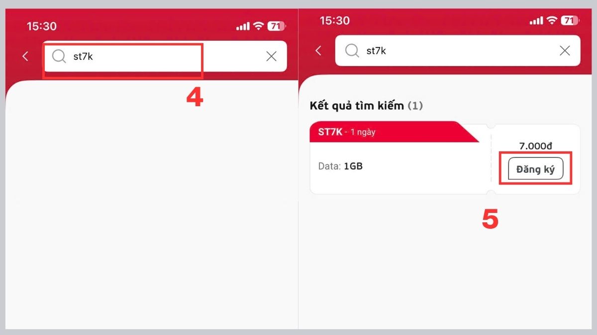 Cách mua thêm dung lượng 4G Viettel khi hết gói 5k