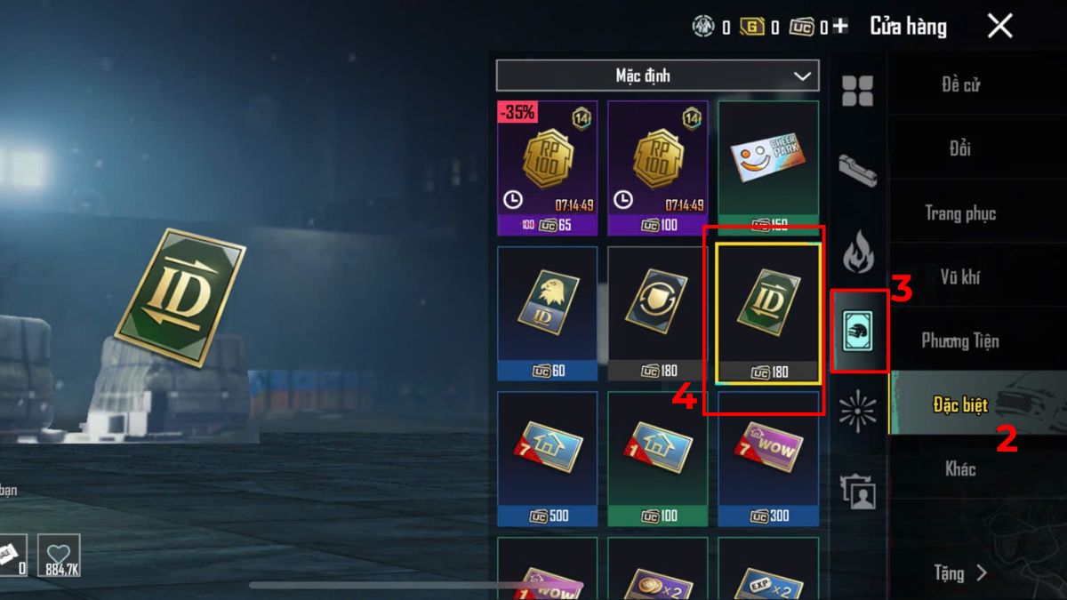 Hướng dẫn mua thẻ đổi tên PUBG Mobile