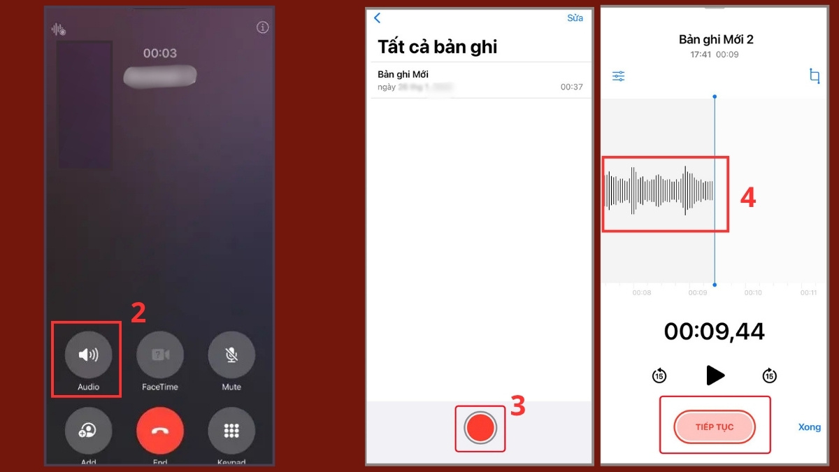 Ghi âm gián tiếp qua thiết bị phụ khác