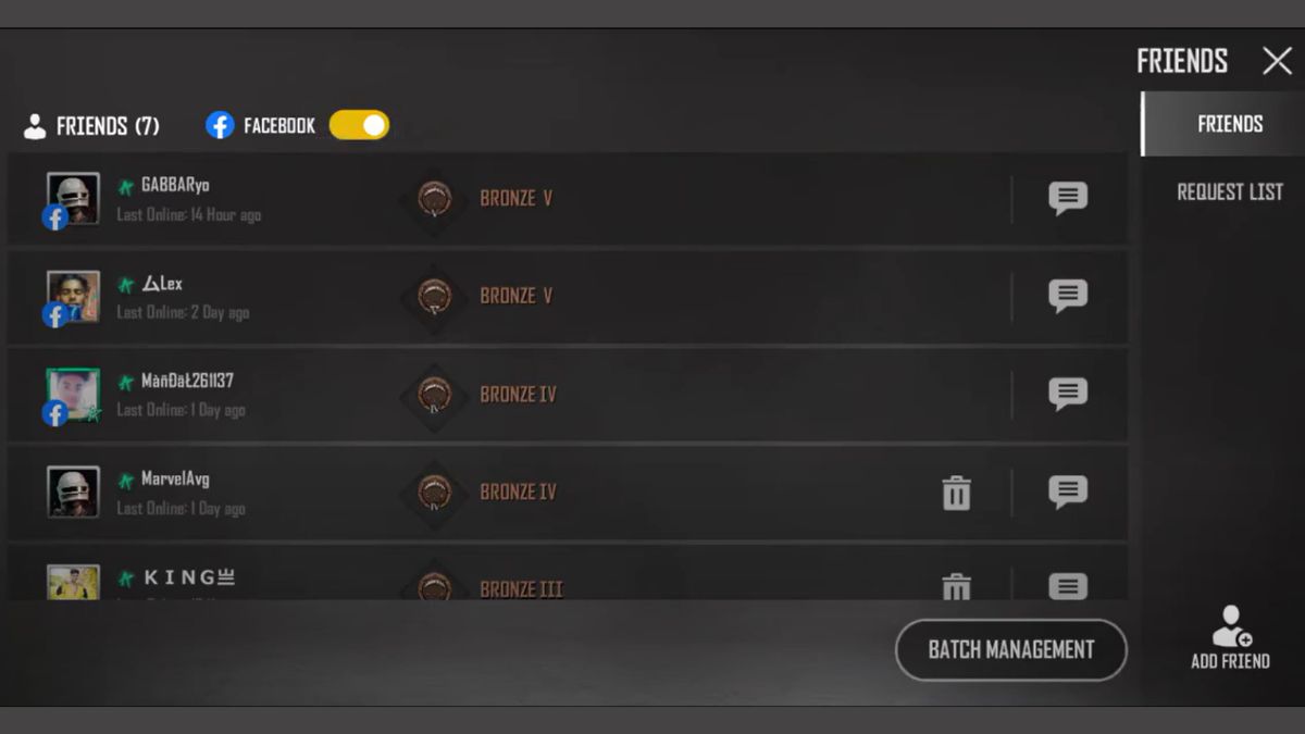Cách kết bạn PUBG qua liên kết Facebook