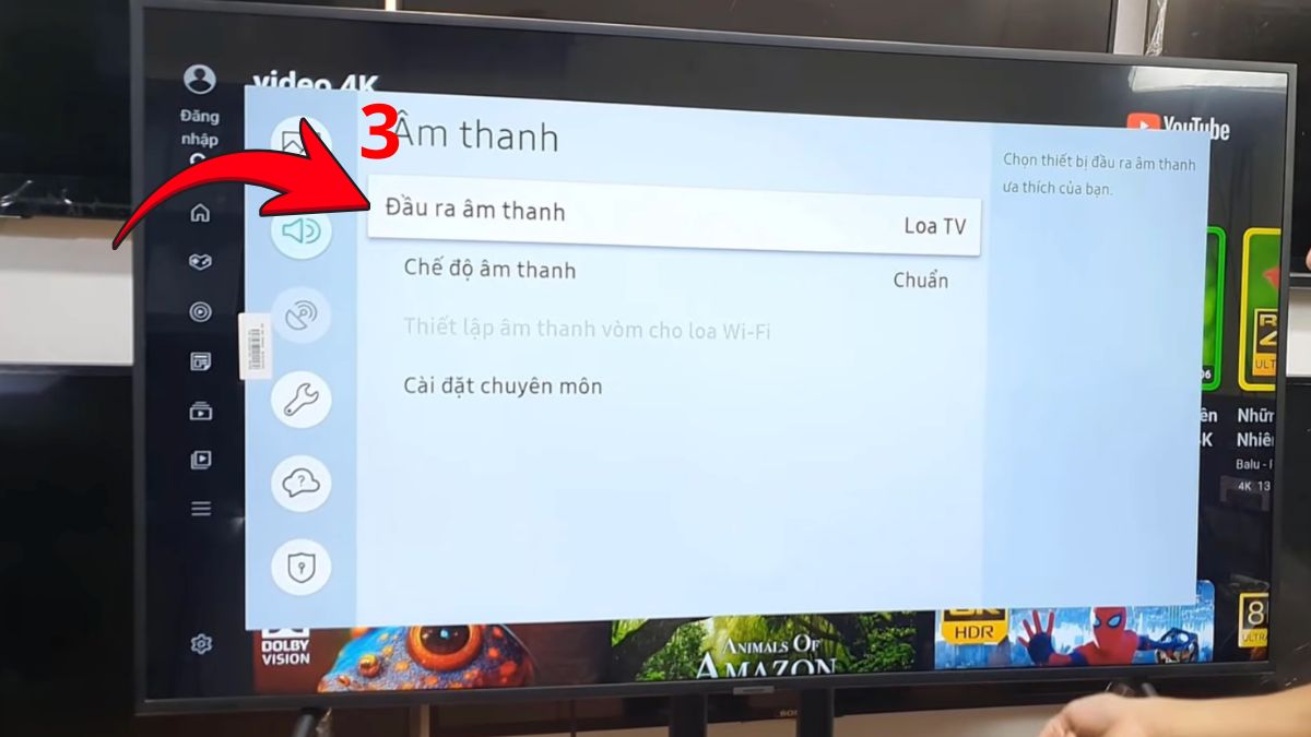 Kết nối loa Enkor với tivi qua Bluetooth