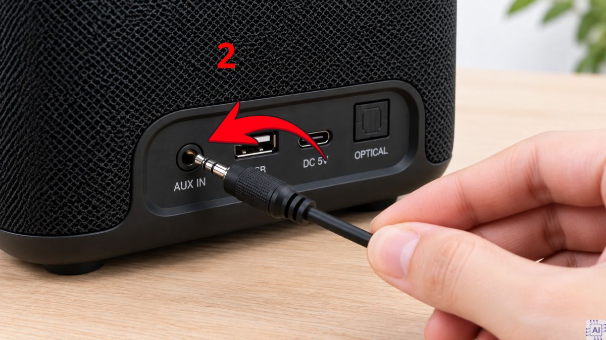 Kết nối đầu cắm còn lại vào loa Enkor