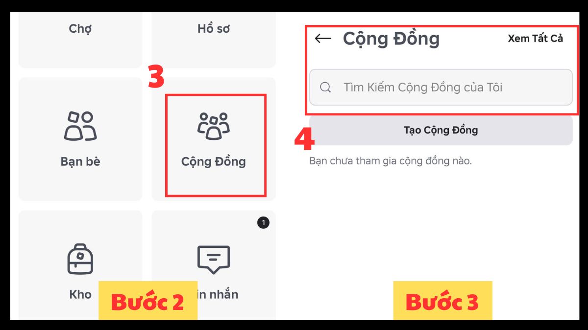 Tham gia nhóm trong Roblox trên điện thoại