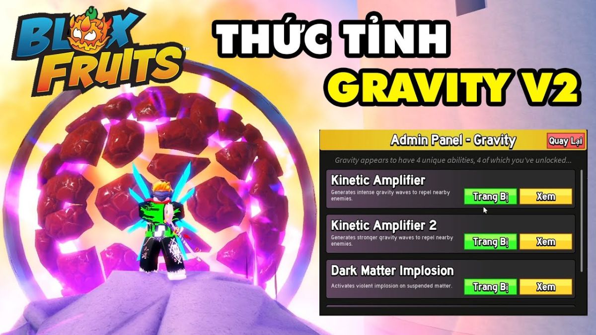 Cách thức tỉnh Gravity Blox Fruits nhanh chóng cho tân thủ