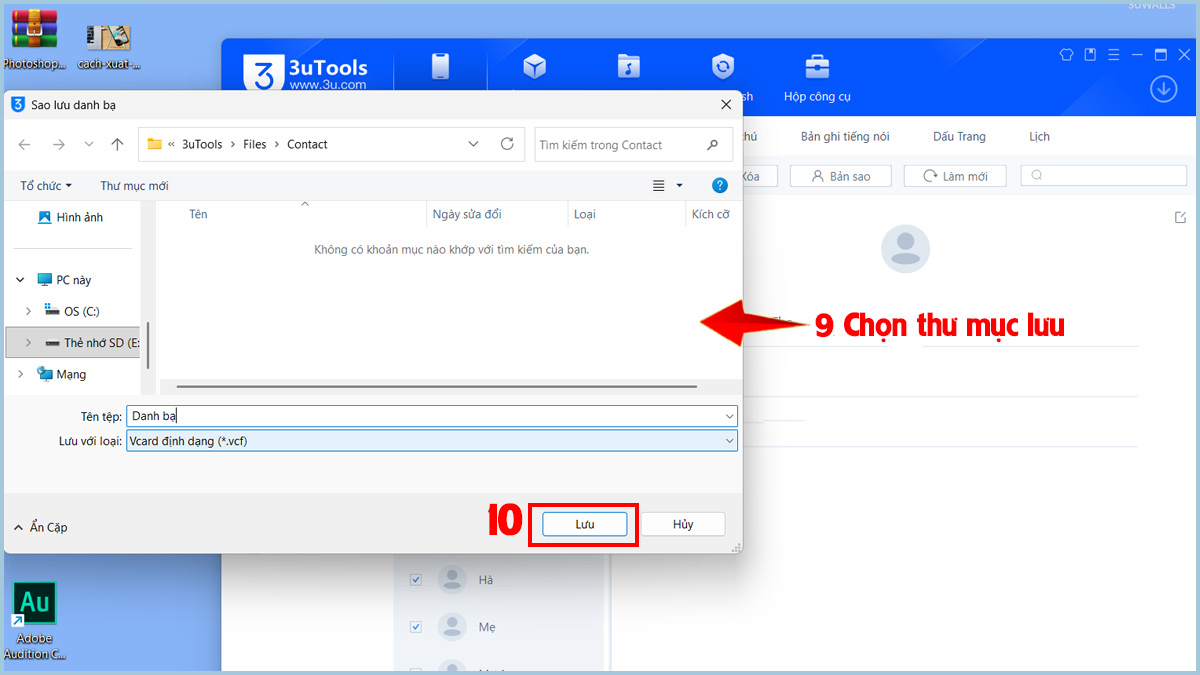 Xuất danh bạ iPhone bằng 3uTools