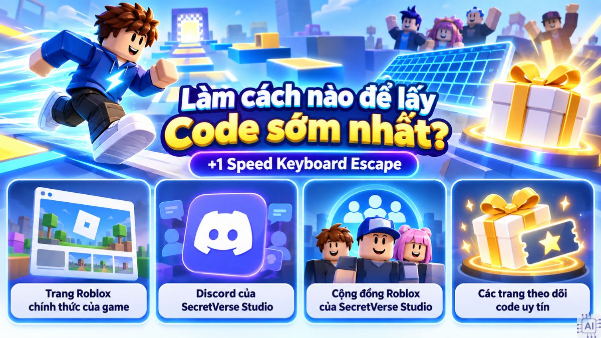 Cách lấy Code trong +1 Speed Keyboard Escape sớm