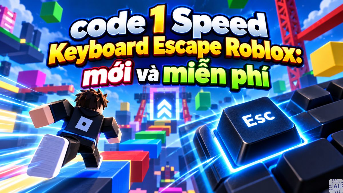 Tổng hợp code 1 Speed Keyboard Escape mới nhất 2026