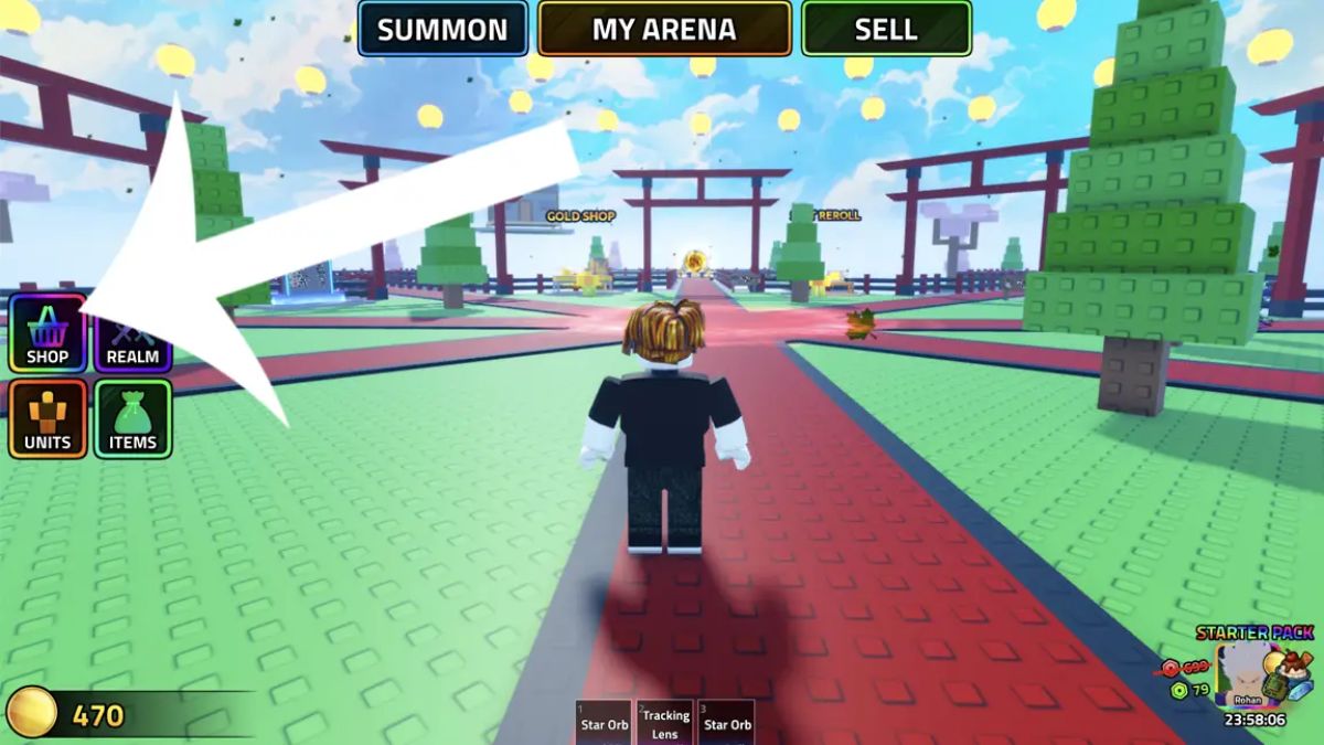 Hướng dẫn cách nhập code Anime Boss Raid - bước 1