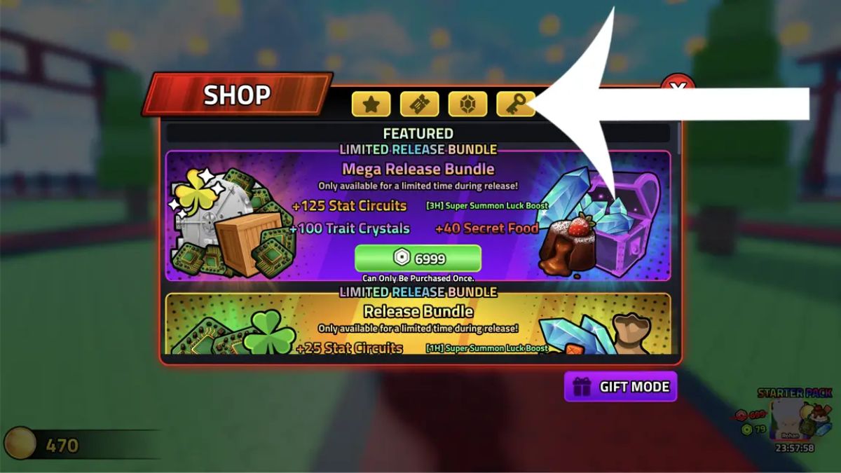Hướng dẫn cách nhập code Anime Boss Raid - bước 2