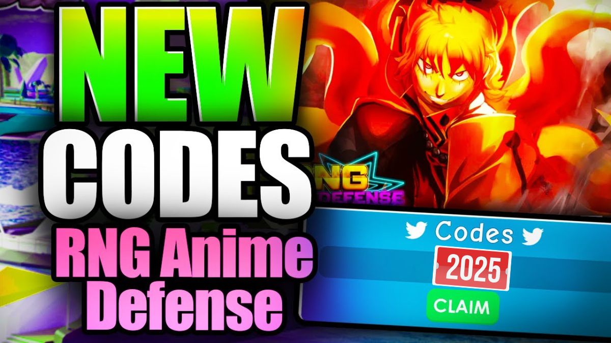Code Anime Defense RNG mới nhất 07/2025