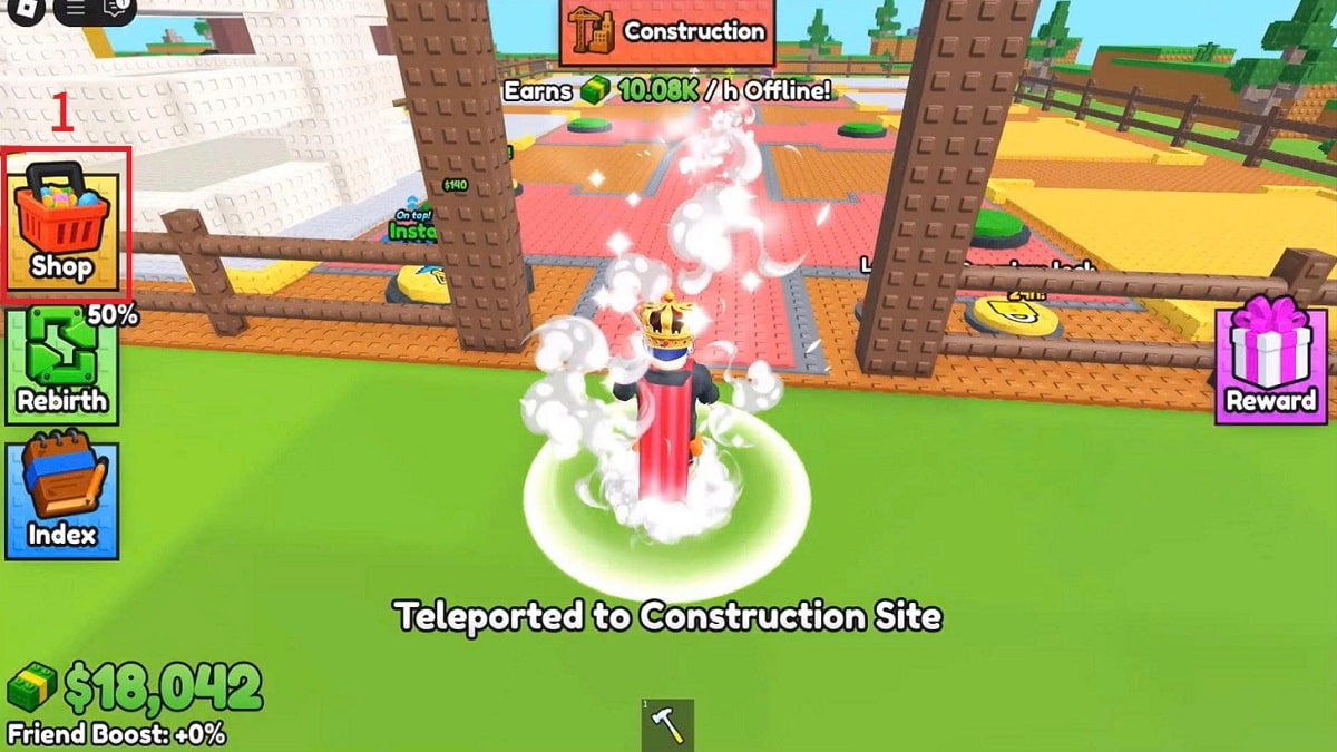 Hướng dẫn nhập code game Build a Tower bước 1