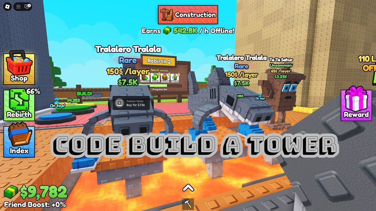 Code Build a Tower mới nhất 11/2025 miễn phí