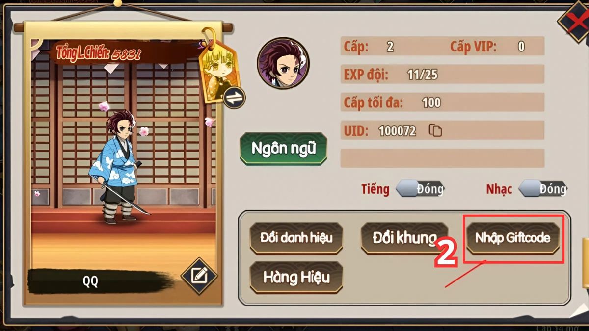 Hướng dẫn cách nhập code Demon King Legend