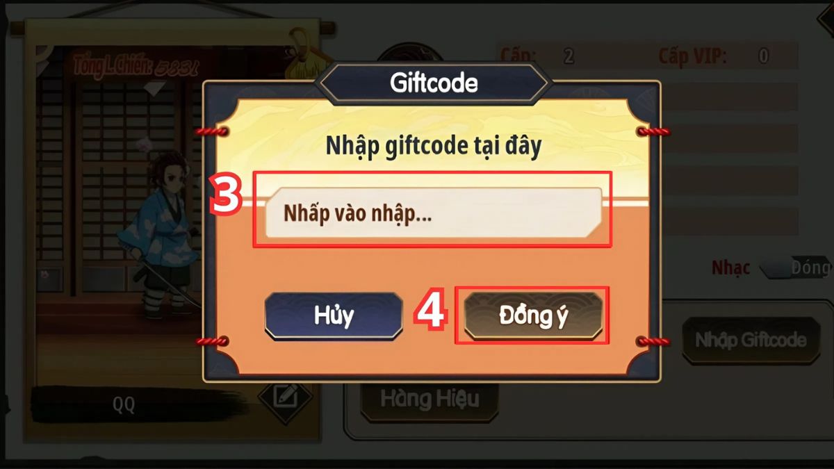 Hướng dẫn cách nhập code Demon King Legend
