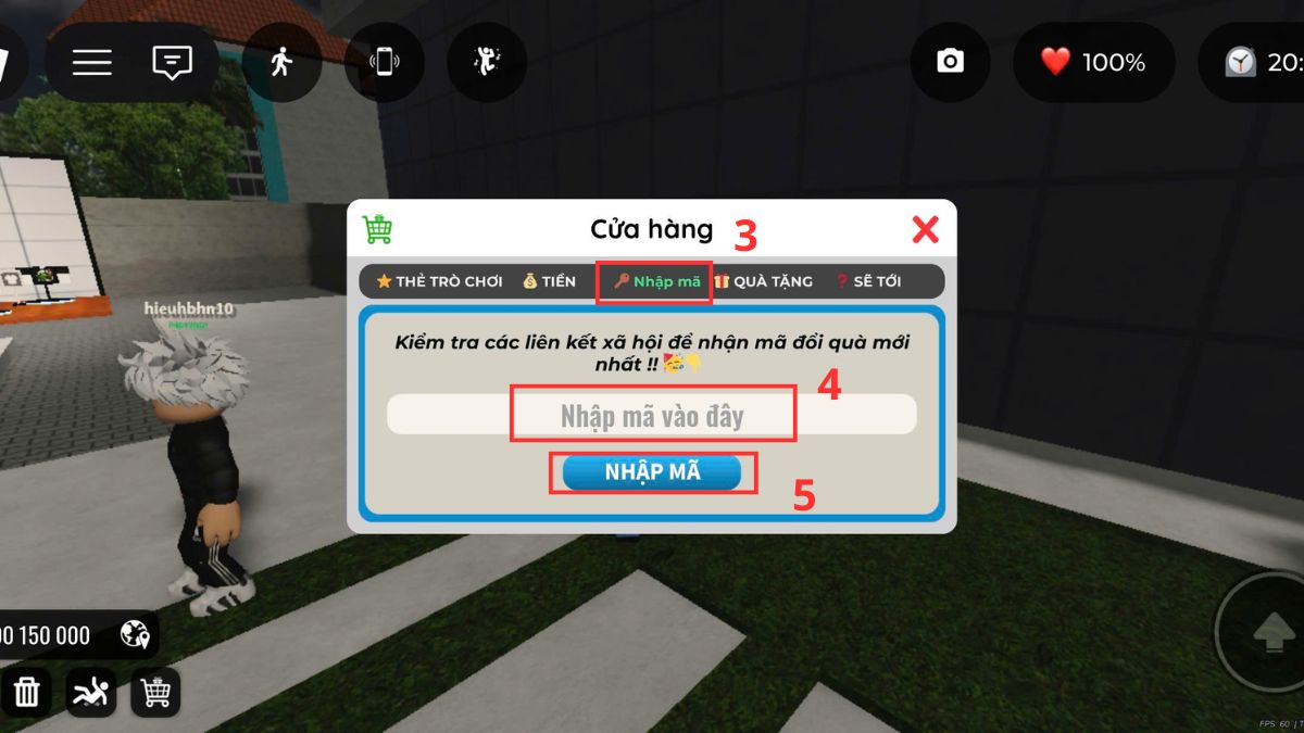 Cách nhập code Drag Drive Simulator
