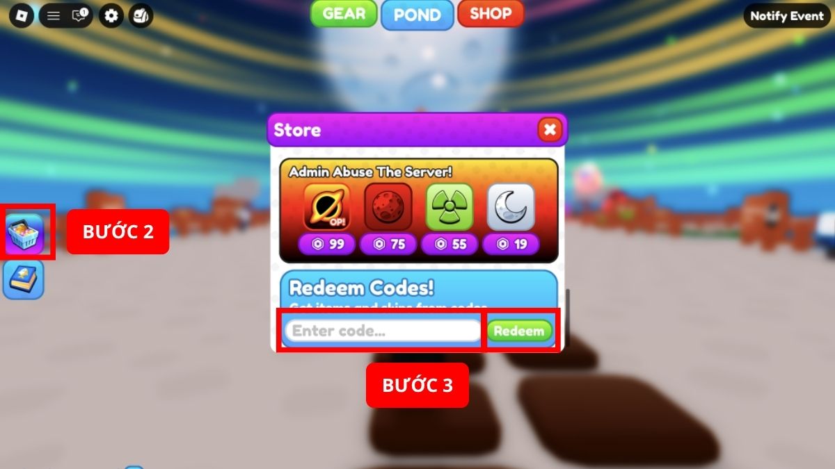 Hướng dẫn nhập code Farm A Fish