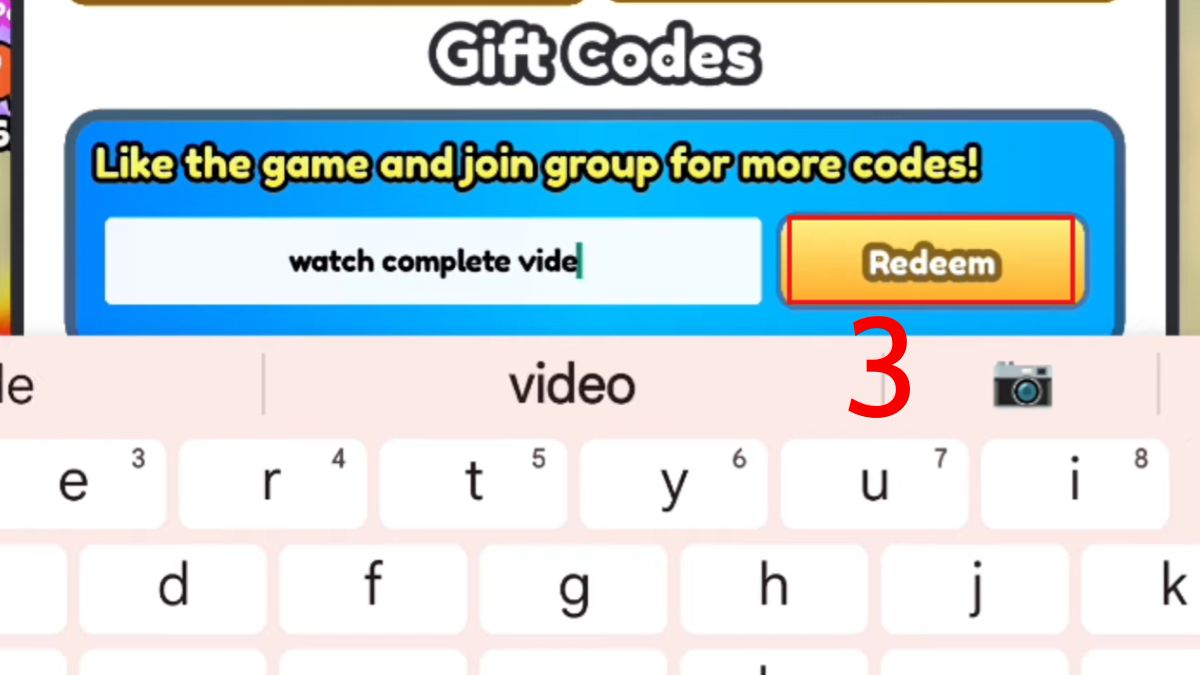 Hướng dẫn cách nhập code Kayak Racing bước 3