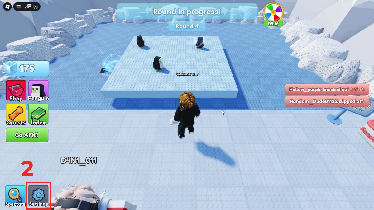 Cách nhập code Knockout Roblox