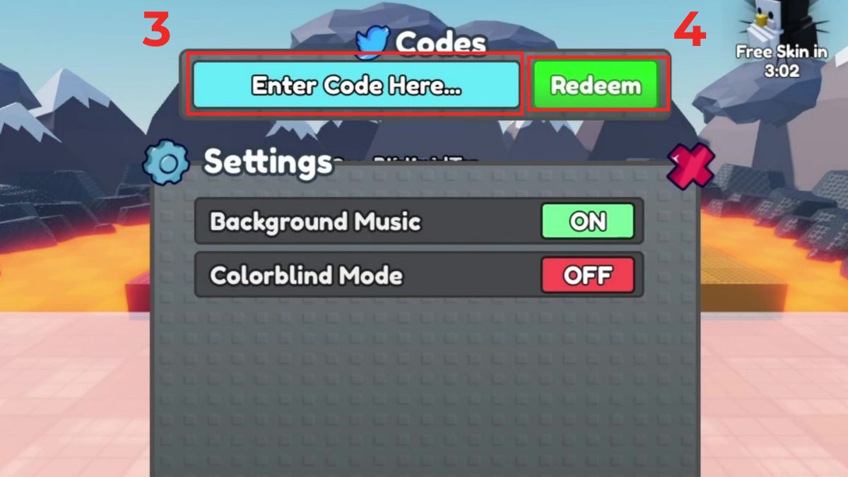 Cách nhập code Knockout Roblox