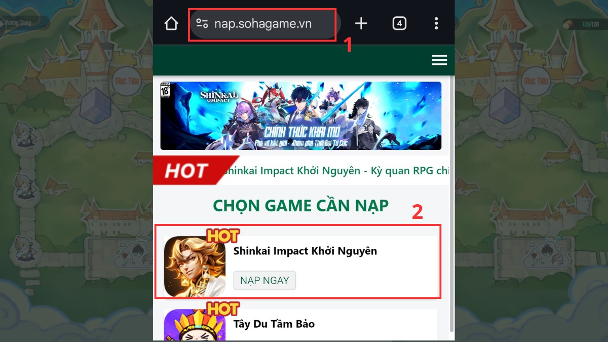 Cách nhập code Shinkai Impact