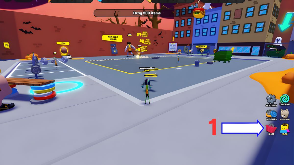 Cách nhập code Strongman Ultra bước 1