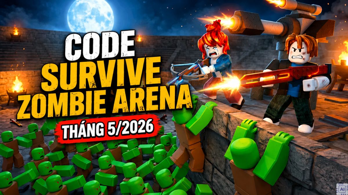 Code Survive Zombie Arena mới nhất tháng 06/2026