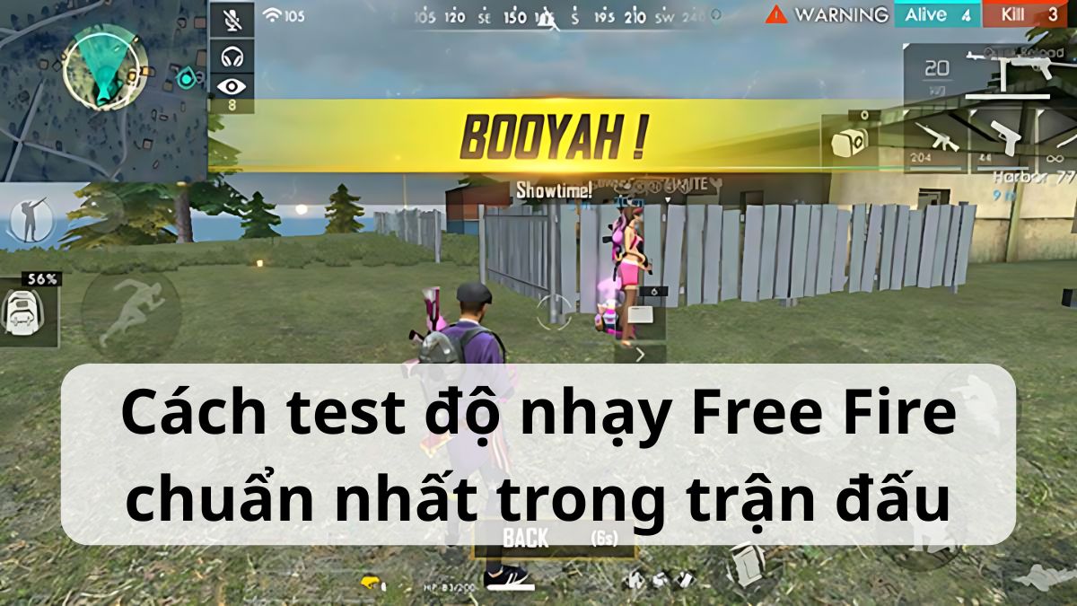 Mẹo test độ nhạy Free Fire chuẩn nhất trong trận đấu