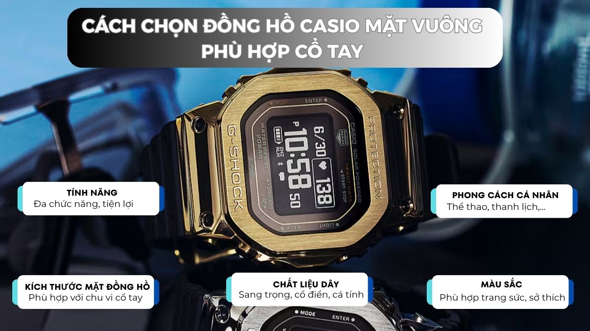 Những cách chọn đồng hồ Casio phù hợp bản thân