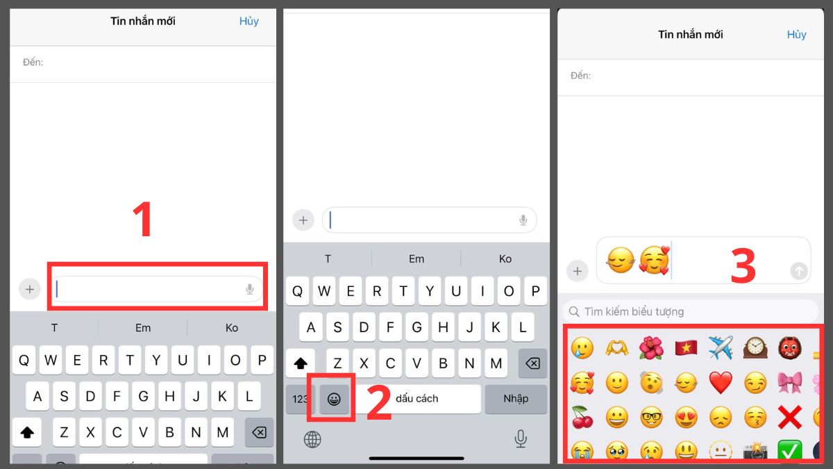Cách tìm và sử dụng emoji chuẩn trên iPhone