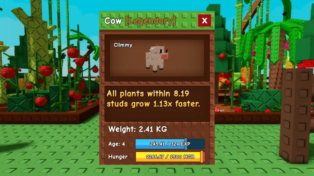 Tiêu chí đánh giá pet trong Grow A Garden