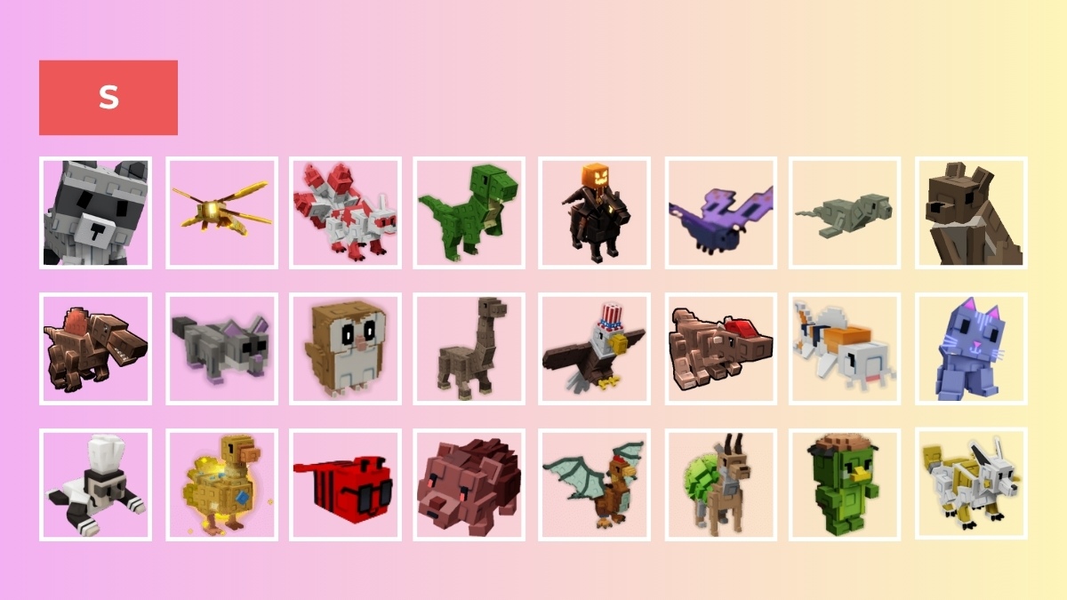 tier List pet Grow A Garden