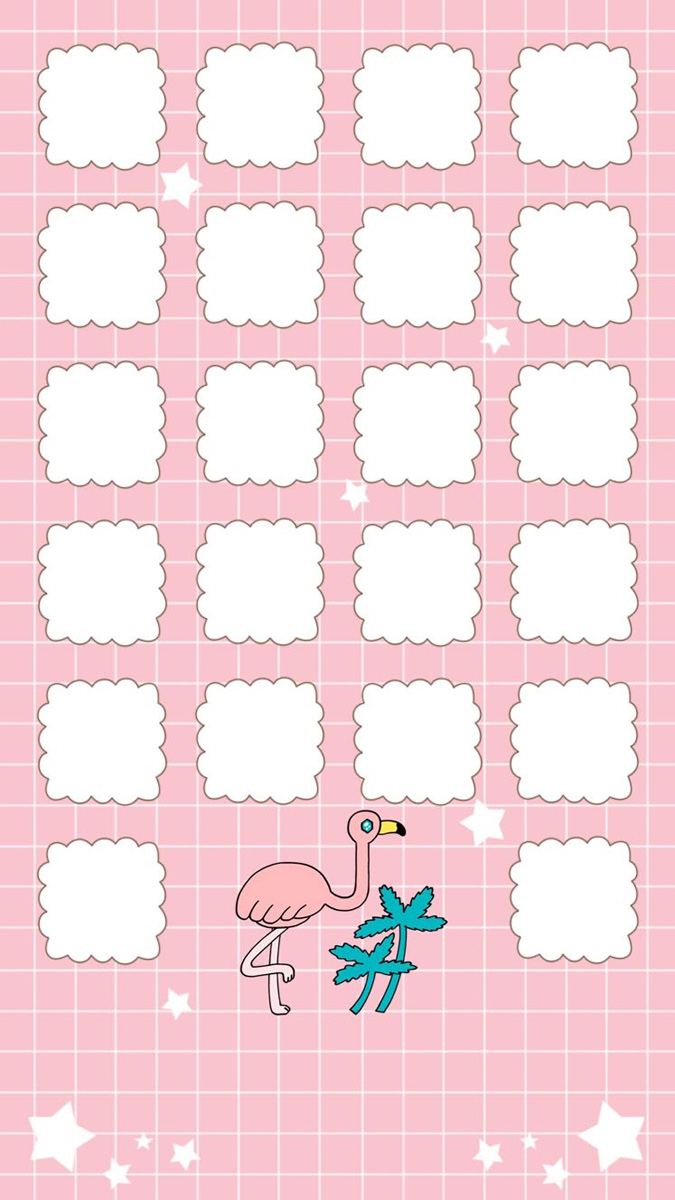 Hình nền grid pastel dễ thương - hình 4