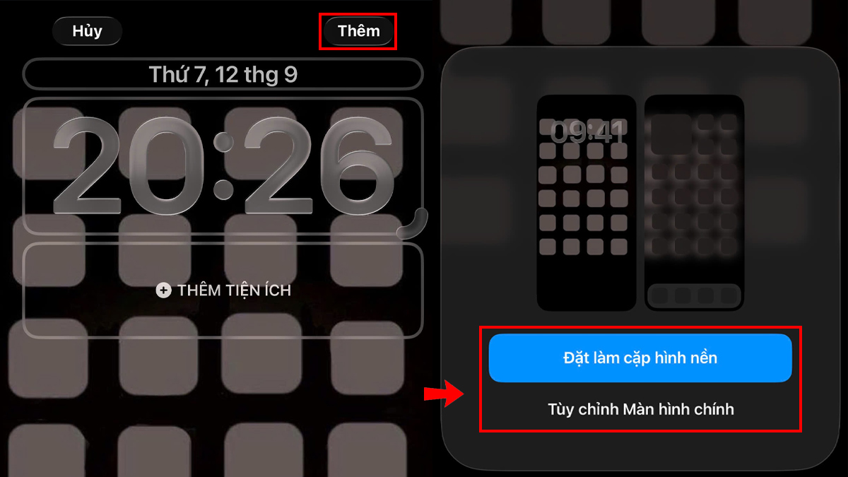 Hướng dẫn cách cài hình nền ô vuông trên iOS 18