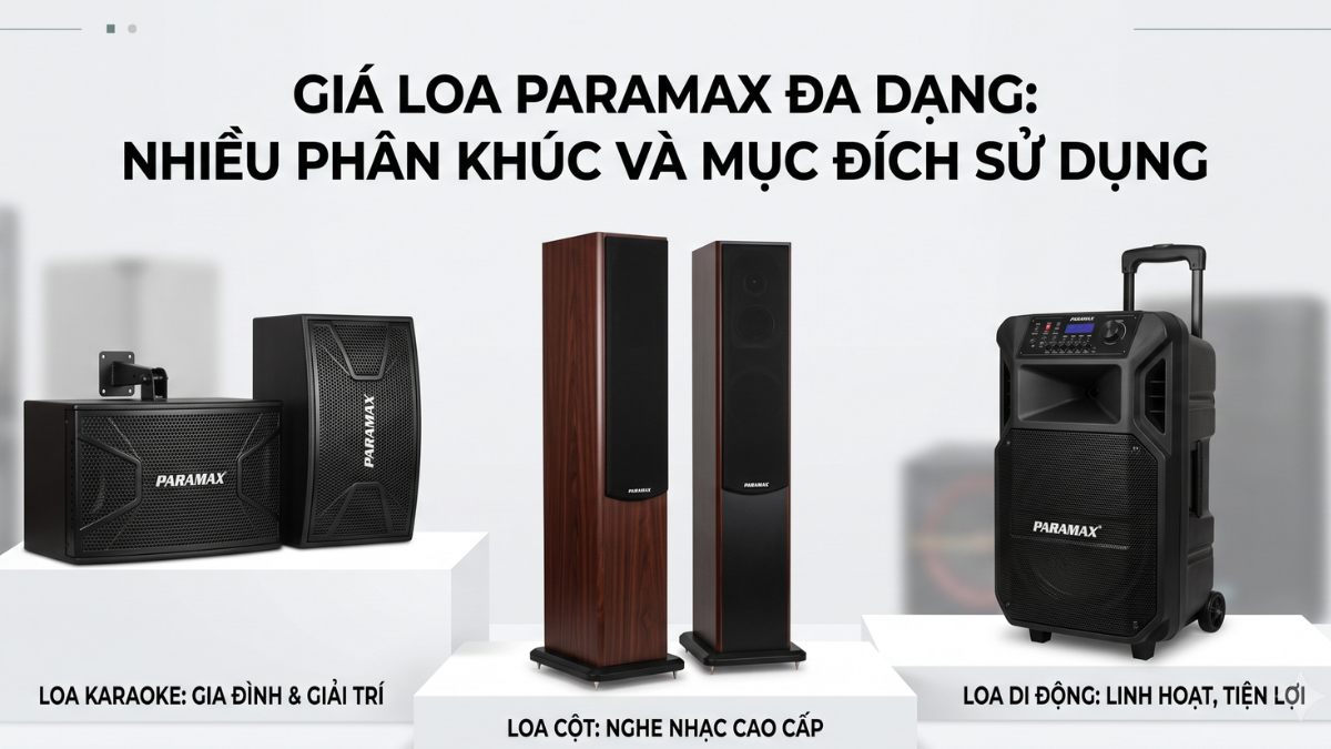 Giá thành loa paramax