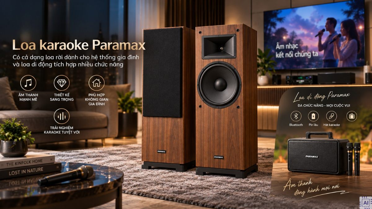 Một số dòng sản phẩm loa Paramax phổ biến