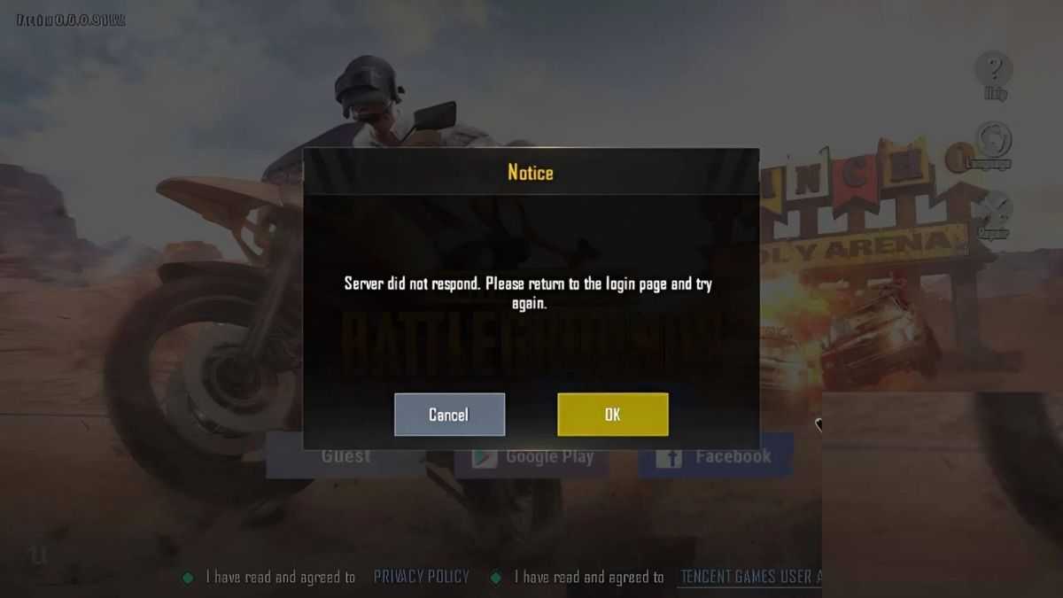 Nguyên nhân lỗi PUBG Mobile không vào được game