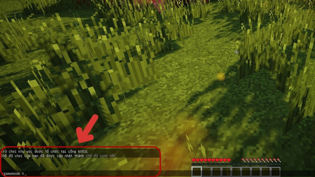 Cách nhập lệnh trong Minecraft - bước 5