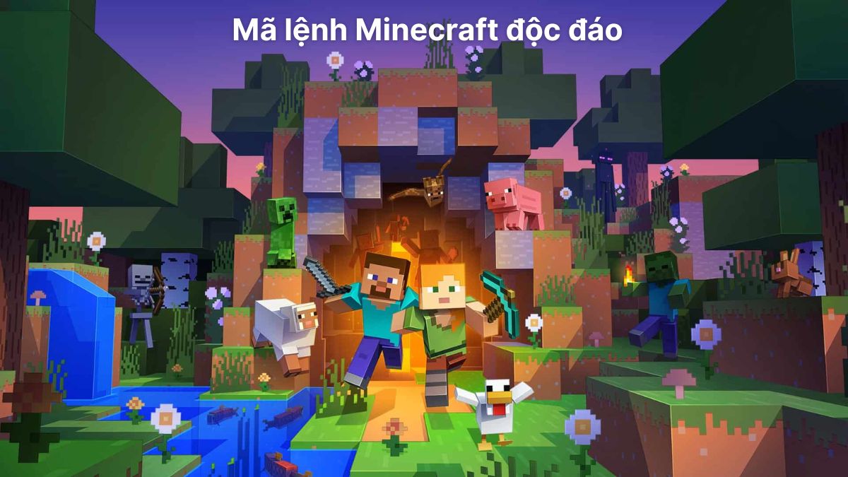 mã lệnh cheat Minecraft