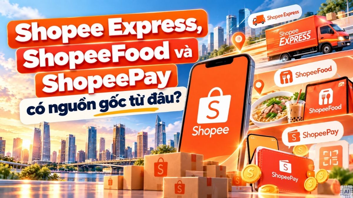 Shopee Express, ShopeeFood và ShopeePay có nguồn gốc từ đâu?