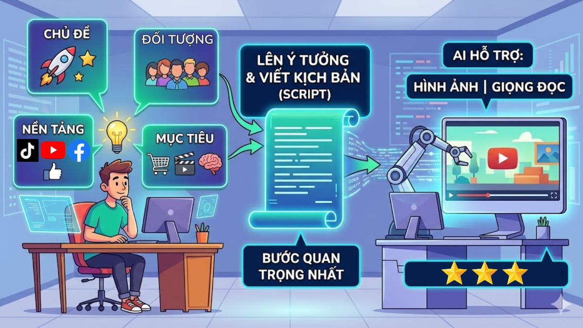 Tạo video bằng AI - bước 1