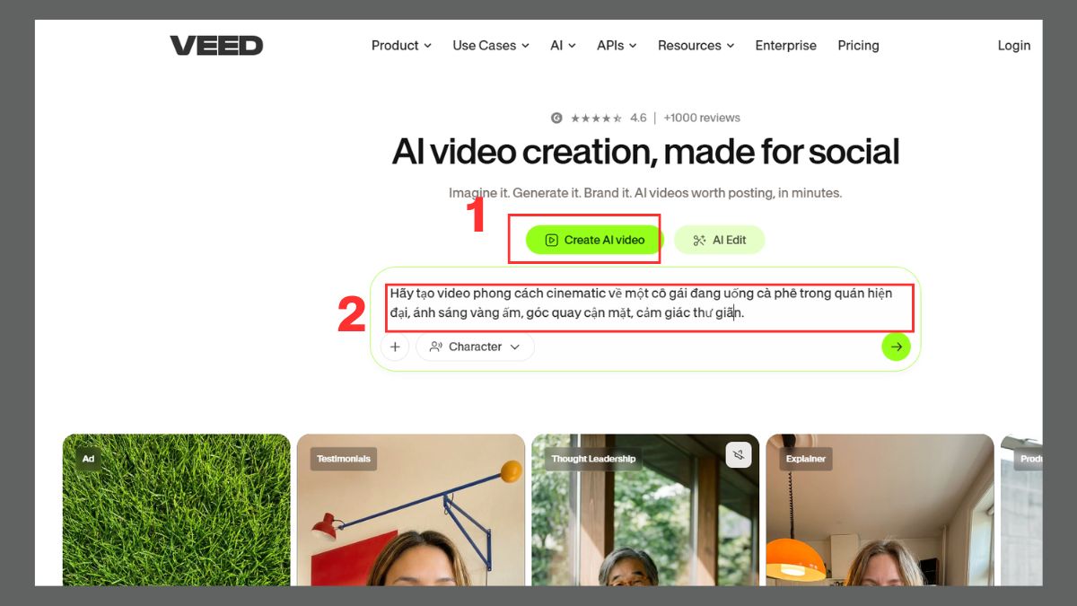 Tạo video bằng AI - bước 2