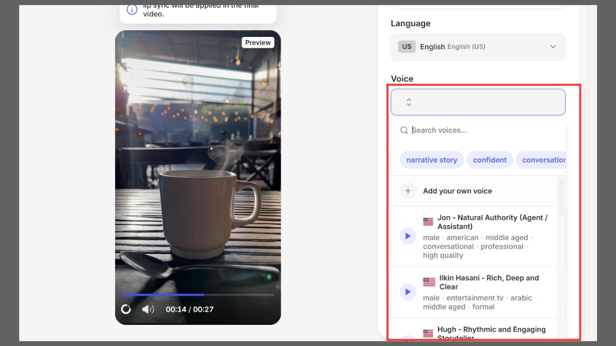 Tạo video bằng AI - bước 3