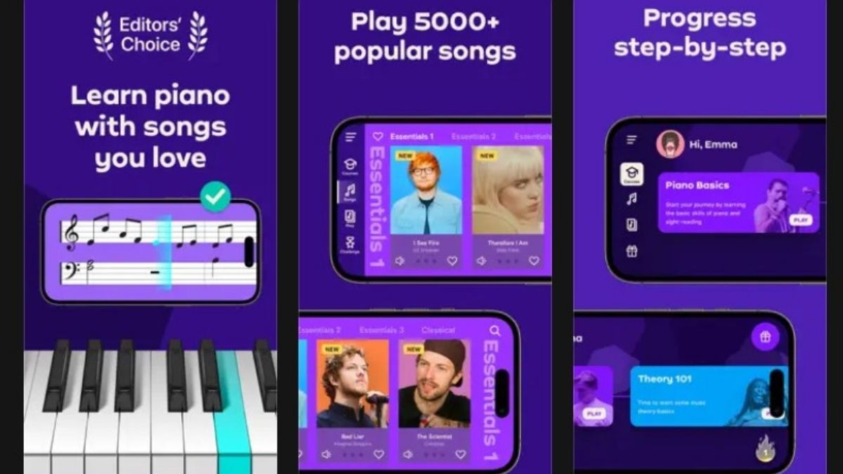 Ứng dụng chơi piano trên iOS và Android