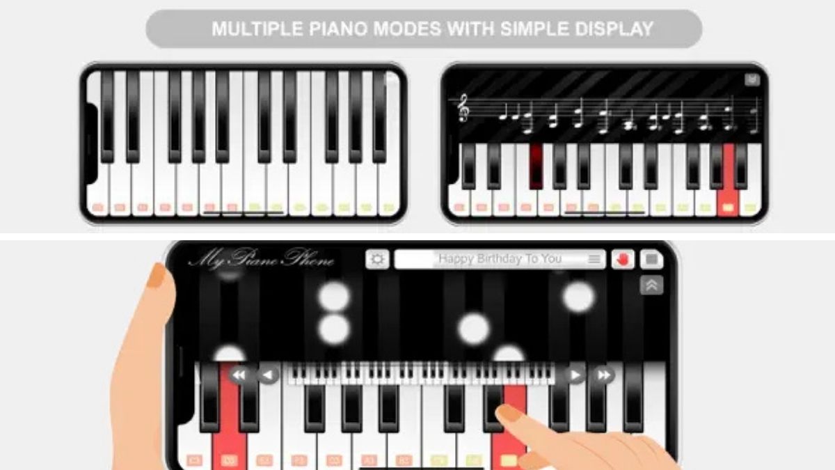 Ứng dụng piano trên điện thoại