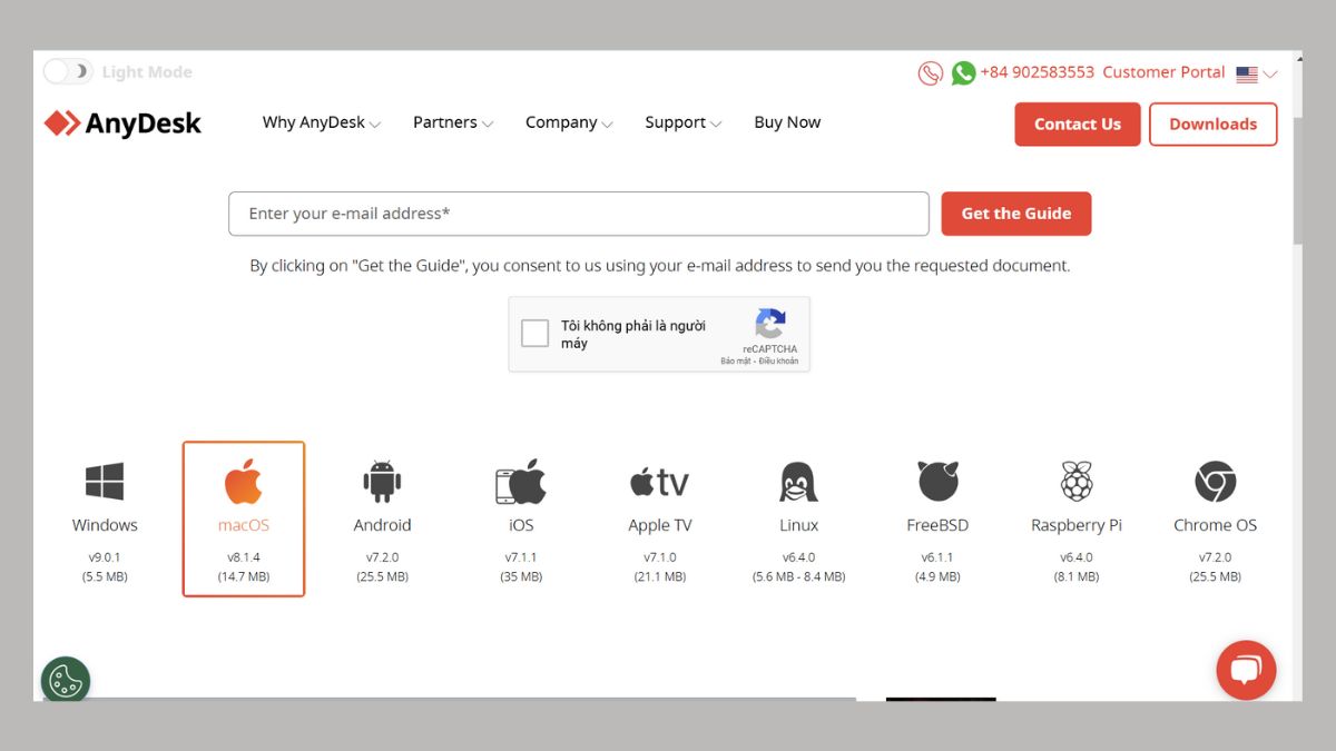 Cách cài đặt AnyDesk trên macOS bước 1