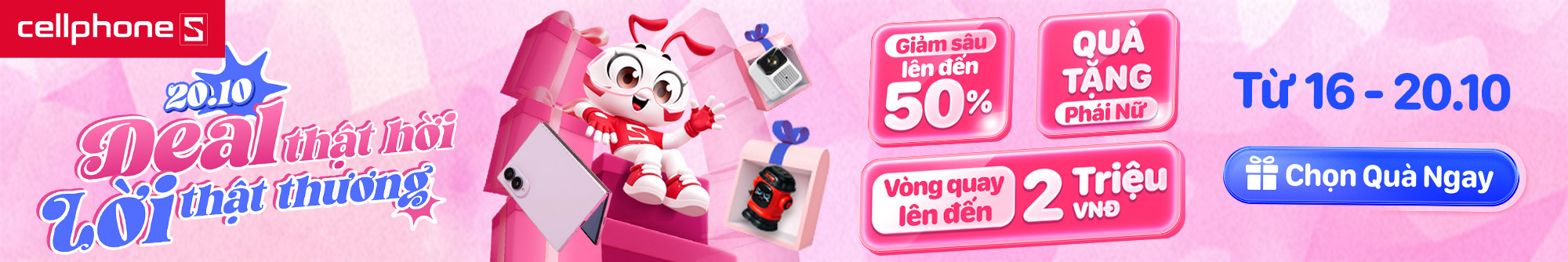 Săn deal quà công nghệ 20/10